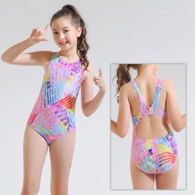 China Plus Size 2021 Print Swimwear Little Girl Thong Kids Swimwear Pink One-Piece Kids Swimwear 12 Years Thong Swimwear for sale