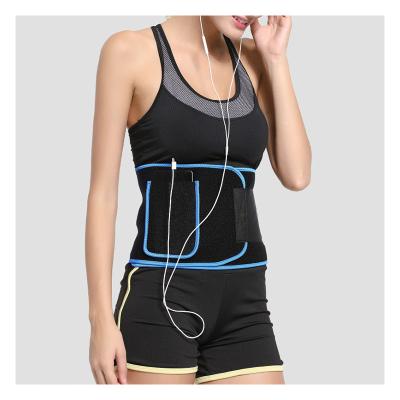 China Breathable Indoor Waist Trainer Slimming Convenient Latex Waist Trainer Sauna Waist Trainer Blue Belt for sale