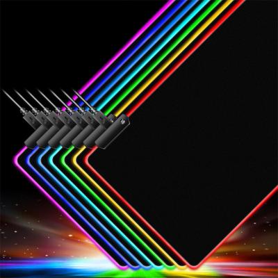 China Luxury Glowing Radiation Protection Gaming Mousepad Large RGB Wrist Rest Mouse Pad Extended Mouse Pad for sale