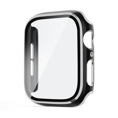 China Simple Designed Electroplating Pure Color Water Resistant Protective Shell For Apple Watch Fashion All Around Protective Case For iWatch Te koop