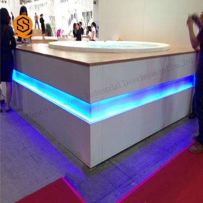 China Solid Surface Led Front Desk Stain Resistant For Airport Reception for sale