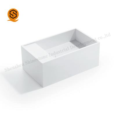 China Niet-poreuze Acryl Stevige Oppervlakte 540mm van Matte Finish Bathroom Basin Sink Lengte Te koop