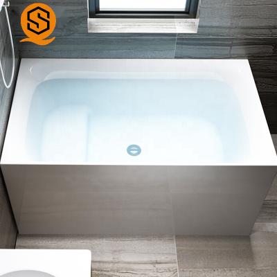 China Acrylic Solid Stone Freestanding Tub Seamless Joint White Matte 170CM for sale