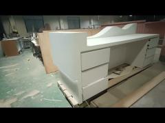 solid surface dental reception desk