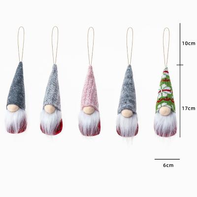 China Christmas decoration Christmas decoration new a large selection of old man plush faceless doll small woolen ornaments for sale