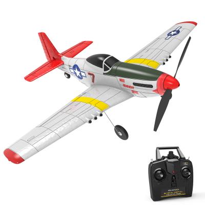 China Auto Return RC Airplane With Ailerons P51 4 Channel Foam Outdoor Radio Controlled Toy Gift With Stabilization System for sale