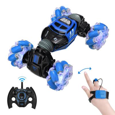 China Double Side 4X4 RC Stunt Car Kids Toys Hand Operated Gesture RC Car Radio Control App Controlled Toys with Music and Light for sale