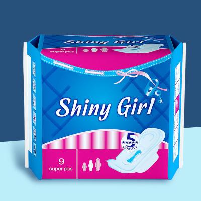 China 8 Layers Female Sanitary Towels Soft Cotton Lady Anion Feminine Pads for sale