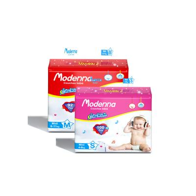 China OEM Beschikbare In te ademen Super Absorberende Pasgeboren Beschikbare Nappies van de Babyluier Te koop