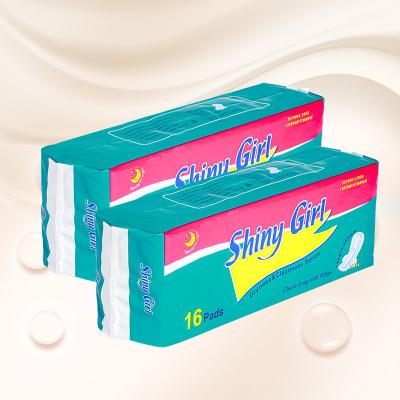 China New Design super thick Breathable Daily Use Women Sanitary Pads Night Use Disposable Cotton Disposable Sanitary Napkins Te koop