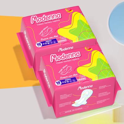 Cina OEM High Absorbent Cotton Soft Comfortable Disposable Sanitary Napkin And Blood Absorbent Pads For Girls in vendita