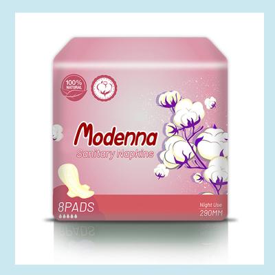 China Oem Comfort Softness Night Use Women Sanitary Pads Natural Cotton Sanitary Napkin Breathable Ultra Thin Lady Pad for sale