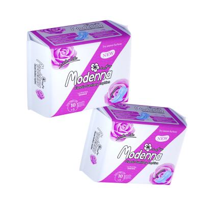 China Customized Super Absorbent Eco Friendly Sanitary Pads With Mesh Top Sheet for sale