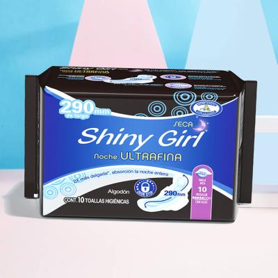 China Day & Night Time Women Sanitary Napkins Custom Disposable Cotton Surface for sale