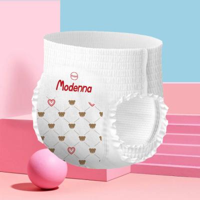 China 2025 Grade Disposable OEM Baby Nappy High Absorption Pull-Up Training Diaper XXL Size USA Fluff Pulp JAPAN SAP for sale