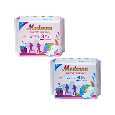 China Night Sanitary Napkin In White 290mm Made With Imported Fluff Pulp for sale