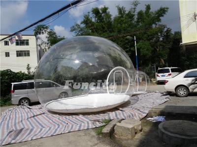 China 4.5M diameter 0.8MM PVC and 0.9MM PVC Tarpaulin white zipper crystal inflatable Bubble Tent for sale