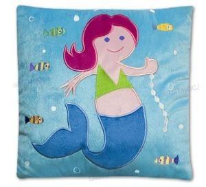 China Personalized Baby Pillow Lovely Disney Mermaid Plush Square Pillows for sale