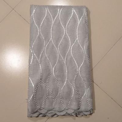 China Swiss Metallic Net Bridal Lace Fabrics , SLV 130 - 135cm Width for sale