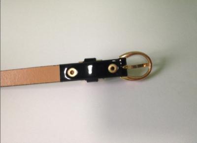 China Skinny lady fashion pu zine alloy Cloth Belts For Women with Eco friendly gold buckle for sale