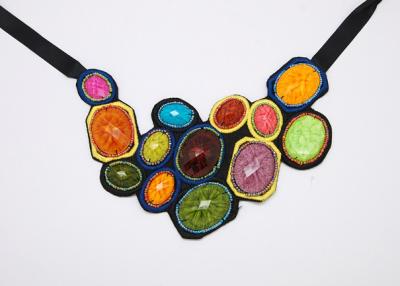 China Big Resin stones handmade Collar necklace, Jewelry Handcrafted Necklaces (NL-076) for sale