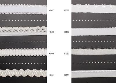 China Minúsculo Lace de algodão tecida fita elástica branca de rendas e fitas elásticas à venda