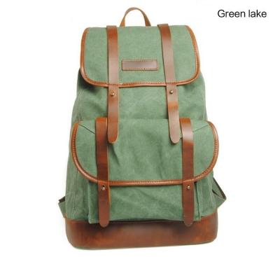 China New European Style Cloth Schoolbag Canvas Travel Shoulder Backpack Bag For Men Women for sale