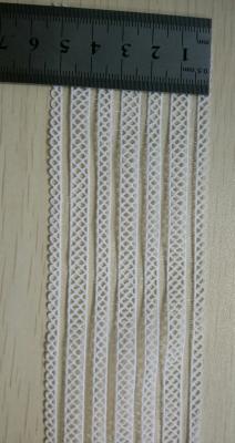 China Spandex / Nylon  White Woven Elastic Webbing For Decoration for sale