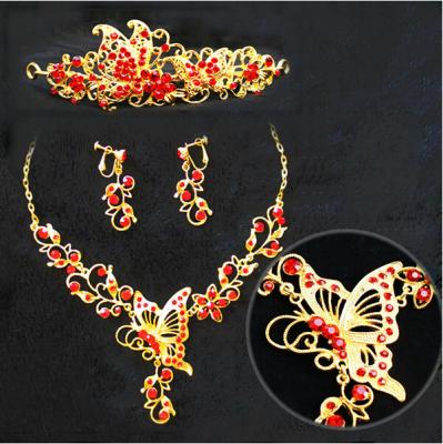 China Exquisite Handmade Animal Jewelry Necklace Earrings Crown for Womens , Girls for sale