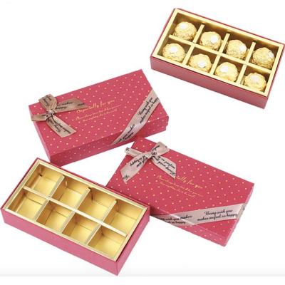 China Recycled Materials Wholesale Empty Luxury Paper Gift Boxes Chocolate Chocolate Box for sale