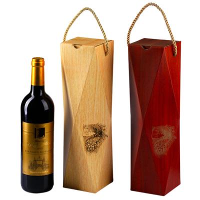 China Recycled Custom Cajas De Carton Para Wine Materials Luxury Black Magnetic Paper Set Wine Packaging Box With Black Eva for sale