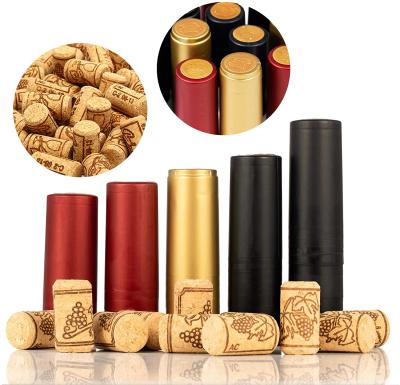 China Contemporary Premium Wine Bottles Cork Stopper PVC Straight Shrink for sale