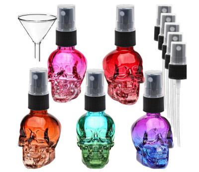 China Personal Care Skull Essential Oil 30ml Glass Bottle for sale