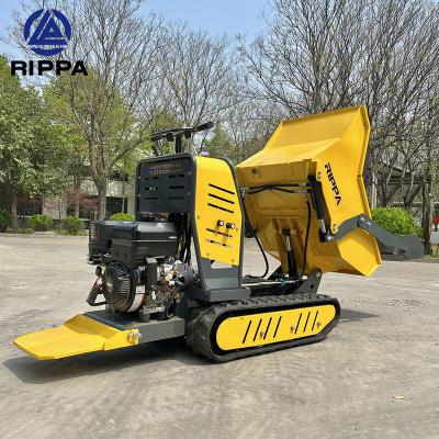 China Gasoline Engine 10kw 13.5hp 500kg Power Self Small Mini Crawler Home Crawler Weight Self Small Garden Dump Truck Track Hydraulic Automatic Dumper Arm Crawler Dump for sale