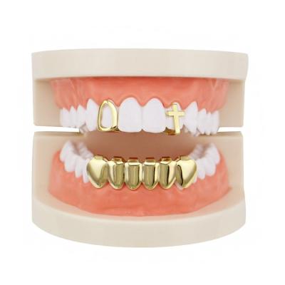 China CLASSIC Gold Teeth Gold Drip Hop Grillz for sale