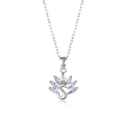 China New Designing Cute Swan Necklace Jewelry With High Quality for sale