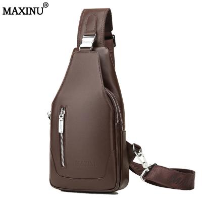 China High Quality MAXINU Low MOQ Luxury Cowhide Cross Body Bag Luxury For Men Metal Buckle Daypack Toiletry Bag for sale