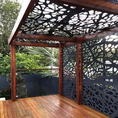 China Easily Assembled Waterproof Outdoor Pergola Bioclimatic Aluminum Pergola Pavilion for sale