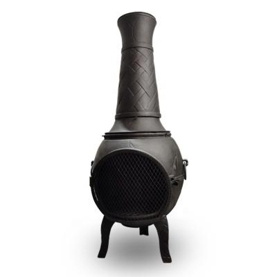 China 2021 Grade Stocked Upper Garden Plugs Unique Cast Iron Exterior Chimenea Fire Pits for sale