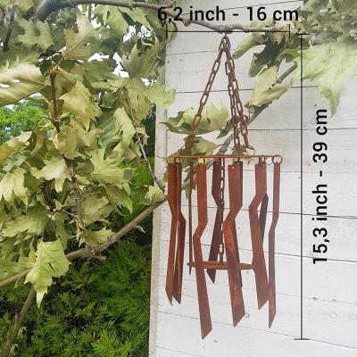 China Eco-friendly Metal Garden Wind Chimes Modern Design Hanging Wind Chime Indoor and Outdoor Garden Ornament Bell for sale