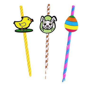 China Hot-selling Design Disposable Eco-friendly Paper Straw With Topper for sale