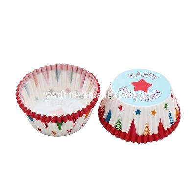 China Disposable Greaseproof Cupcake Liners Paper Birthday Pary Cupcake Liners for sale