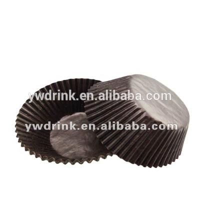 China Wholesale Disposable Cake Molds Black Loose Pack Paper Disposable Cake Cup Liner for sale