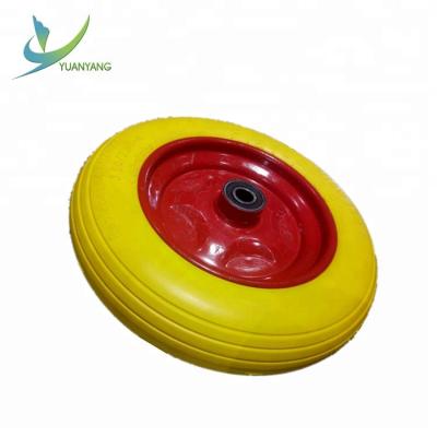 China steel rubber wheel used for garden cart and lawn mower for sale