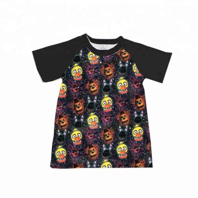 China 2019 Autumn New Boys Print T-shirts Breathable Animal Cartoon Kids Baby Kids O-Neck Short T-Shirt for sale