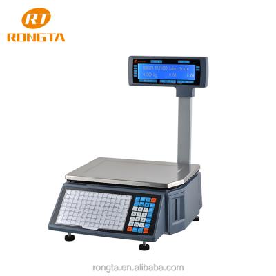 China 30kg Label Barcode Printing Weighing Electronic Scale Porcelain Width: 30~60mm for sale