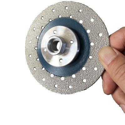 China 100/115/125/150 Vacuum Deburring Welded Diamond Cutting Grinding Disc For Granite Stone Porcelain for sale