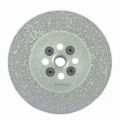 China Aluminum Diamond Vacuum Brazed Cutting Grinding Wheel Granite Marble Stone Saw Blade Abrasive Disc for sale