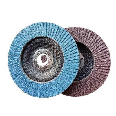 China Stainless Steel Disc Abrasive Cloth Flap Disc / Low Noise Polishing Flap Wheel For Metal for sale