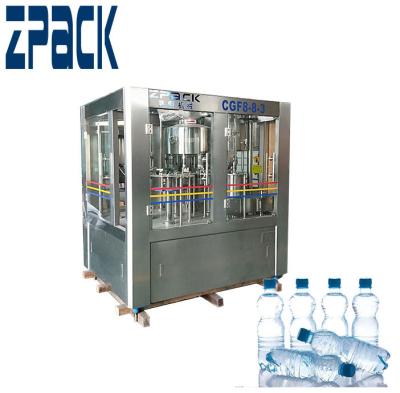 China Food 3000 Bottles Per Hour Machine Automatic Water Rinsing Filling Capping Filling Machine for sale